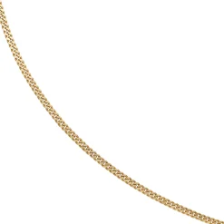 3,5mm Panzerkette Goldkette Kette, 333 Gold Gelbgold, Unisex, 50cm