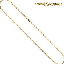 3,5mm Panzerkette Goldkette Kette, 333 Gold Gelbgold, Unisex, 50cm