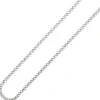 3,6mm Panzerkette Halskette Collier aus 925 Silber rhodiniert 45cm