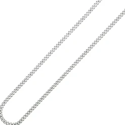 3,6mm Panzerkette Halskette Collier aus 925 Silber rhodiniert 45cm