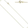 1,3mm Panzerkette Halskette Collier Goldkette 333 Gelbgold Gold 40cm