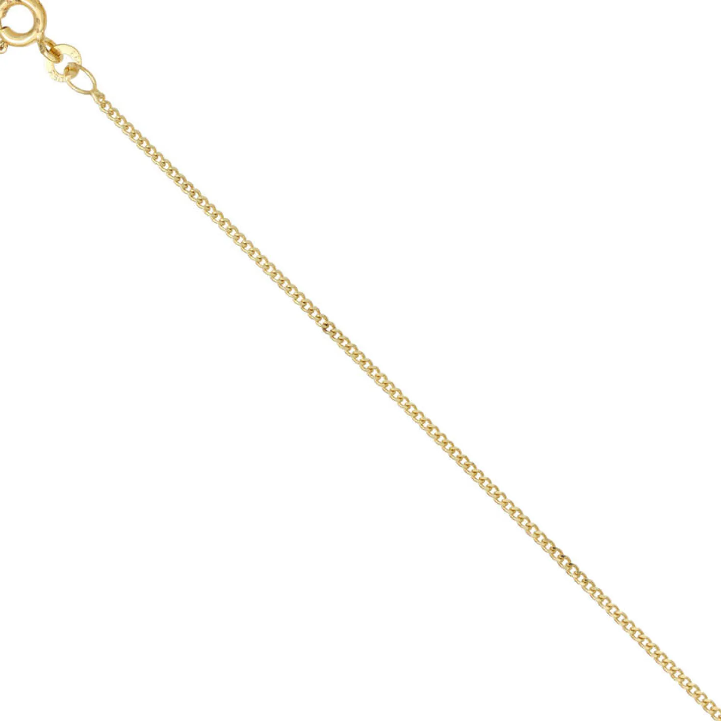 1,3mm Panzerkette Halskette Collier Goldkette 333 Gelbgold Gold 40cm