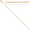 1,3mm Panzerkette Halskette Collier Goldkette 333 Gelbgold Gold 38cm