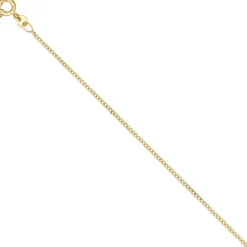 1,3mm Panzerkette Halskette Collier Goldkette 333 Gelbgold Gold 38cm