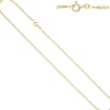 2,1mm Panzerkette Halskette Collier Goldkette 333 Gelbgold Gold 45cm