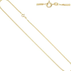 2,1mm Panzerkette Halskette Collier Goldkette 333 Gelbgold Gold 50cm