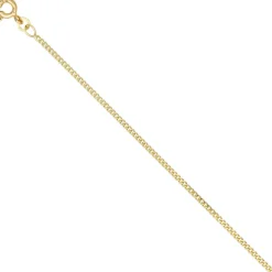 1,7mm Panzerkette Halskette Collier Goldkette 333 Gelbgold Gold 36cm