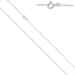 1,3mm Panzerkette Halskette Collier Goldkette 333 Gold Weißgold 38cm