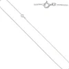 1,3mm Panzerkette Halskette Collier Goldkette 585 Gold Weißgold 42cm
