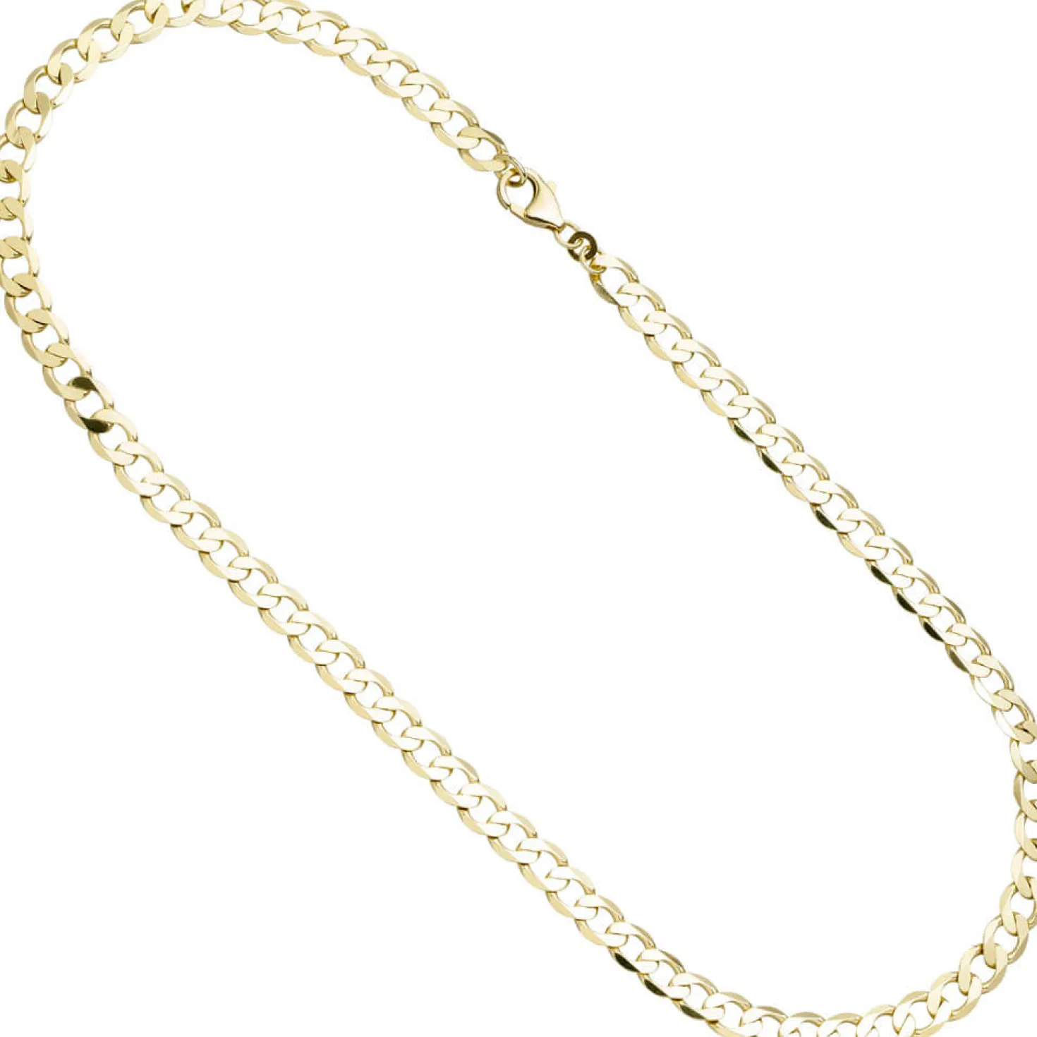 6,6mm Panzerkette Kette Collier aus 333 Gold Gelbgold 50cm Halskette Halsschmuck