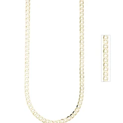 6,6mm Panzerkette Kette Collier aus 333 Gold Gelbgold 50cm Halskette Halsschmuck