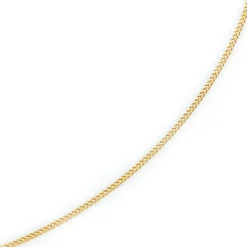 2mm Panzerkette Kette Collier aus 750 Gold Gelbgold, Goldkette, 38cm