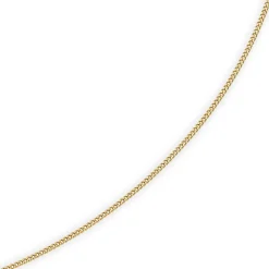 1,5mm Panzerkette Kette Collier aus 585 Gold Gelbgold, Goldkette, 42cm