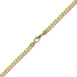 6mm Panzerkette Kette Collier aus 750 Gold Gelbgold, Goldkette, 45cm