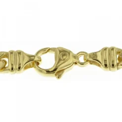 5mm Panzerkette Kette Collier aus 585 Gold Gelbgold Goldkette 70cm Herren