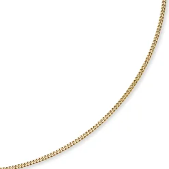 3mm Panzerkette Kette Collier aus 750 Gold Gelbgold, Goldkette, 60cm