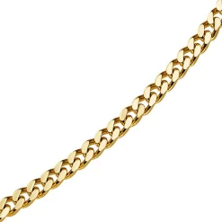 4mm Panzerkette Kette Collier aus 585 Gold Gelbgold Goldkette 70cm