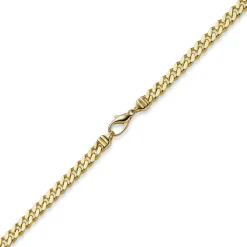 6mm Panzerkette Kette Collier aus 585 Gold Gelbgold, Goldkette, 60cm