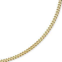 6mm Panzerkette Kette Collier aus 585 Gold Gelbgold, Goldkette, 60cm