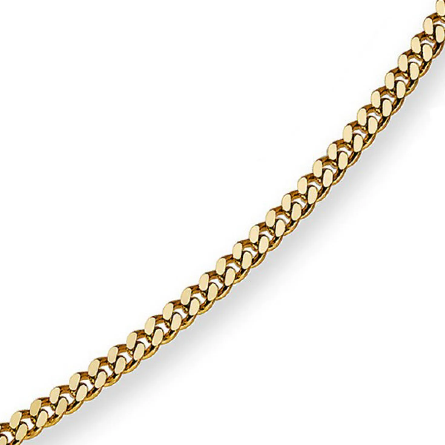 3mm Panzerkette Kette Collier aus 585 Gold Gelbgold Goldkette 70cm Unisex