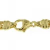 5mm Panzerkette Kette Collier diamantiert, 750 Gold Gelbgold massiv, 50cm