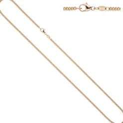 2,0mm Panzerkette Kette Collier, 585 Gold Rotgold, 42cm