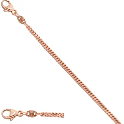 2,0mm Panzerkette Kette Collier, 585 Gold Rotgold, 50cm