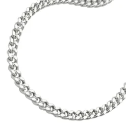 2,8mm Panzerkette Kette Collier Halskette, flach, 925 Silber 55cm