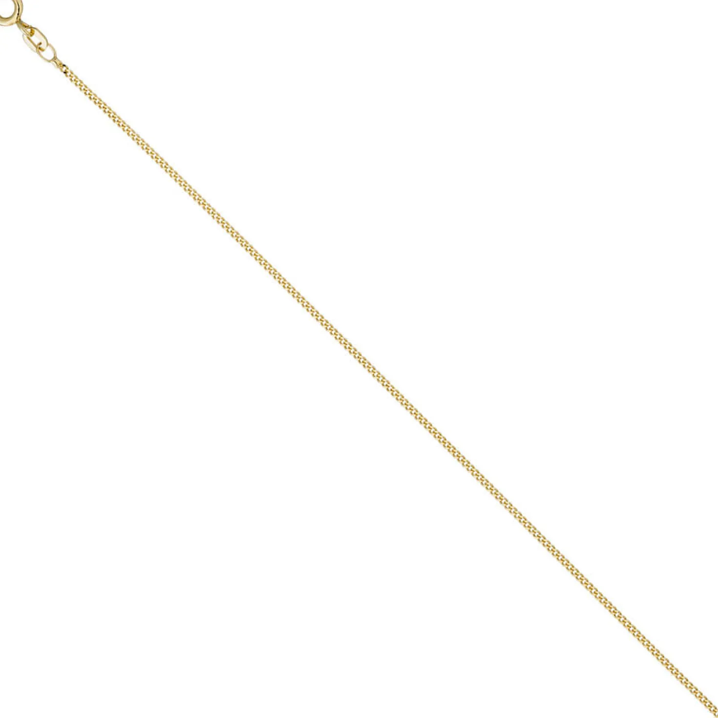 1,3mm Panzerkette Kette Halskette Collier aus 925 Silber gelbgold vergoldet 50cm
