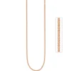 1,3mm Panzerkette Kette Halskette Collier aus 925 Silber rotgold vergoldet 45cm