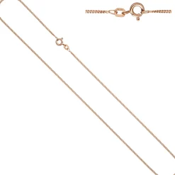 1,3mm Panzerkette Kette Halskette Collier aus 925 Silber rotgold vergoldet 45cm