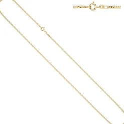 2,1mm Panzerkette Kette Halskette Collier Goldkette aus 333 Gold Gelbgold, 55cm