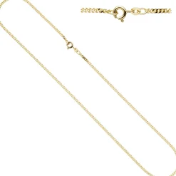 2,1mm Panzerkette Kette Halskette Collier Halsschmuck 585 Gelbgold, 45cm