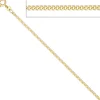 2,1mm Panzerkette Kette Halskette Halsschmuck Goldkette 333 Gold Gelbgold, 80cm