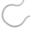 1,7mm Panzerkette Kette, 925 Silber, Silberkette, diamantiert, 45 cm