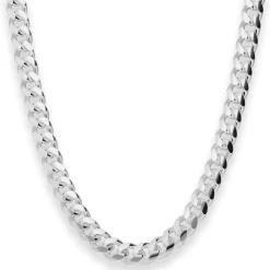 8,2mm Panzerkette oval Silberkette Collier Halskette aus 925 Silber 50cm