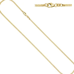 2,3mm Panzerkette Panzer Kette Collier 333 Gelbgold 70cm Halskette Halsschmuck