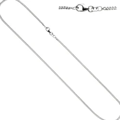 1,6mm Panzerkette Panzer Kette Collier, 925 Silber, Silberkette, 38 cm