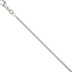 1,6mm Panzerkette Panzer Kette Collier, 925 Silber, Silberkette, 38 cm