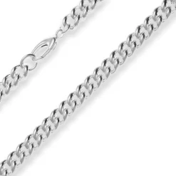 10,6mm Panzerkette rund Silberkette Collier Halskette aus 925 Silber 50cm