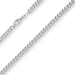 6,5mm Panzerkette rund Silberkette Collier Halskette aus 925 Silber 40cm