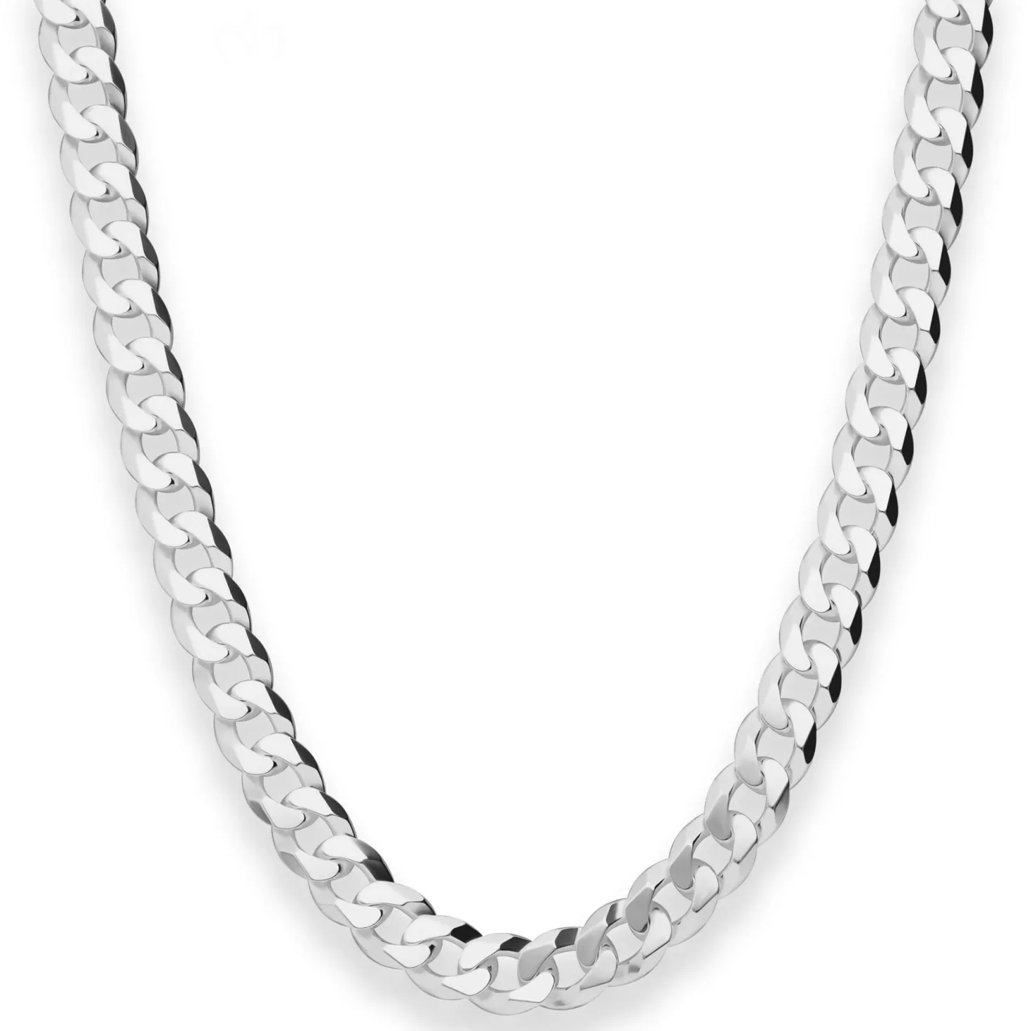 7,8mm Panzerkette Silberkette Collier Halskette aus 925 Silber 55cm