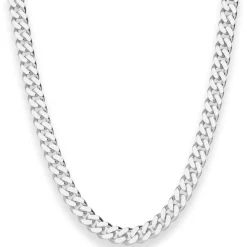 6,9mm Panzerkette Silberkette Collier Halskette aus 925 Silber 50cm