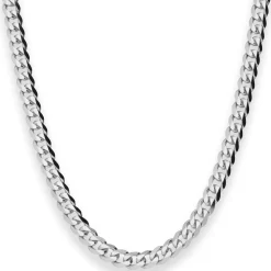 4,8mm Panzerkette Silberkette Collier Halskette aus 925 Silber 45cm