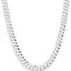 6,9mm Panzerkette Silberkette Collier Halskette aus 925 Silber 45cm