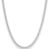 3,3mm Panzerkette Silberkette Collier Halskette aus 925 Silber 60cm