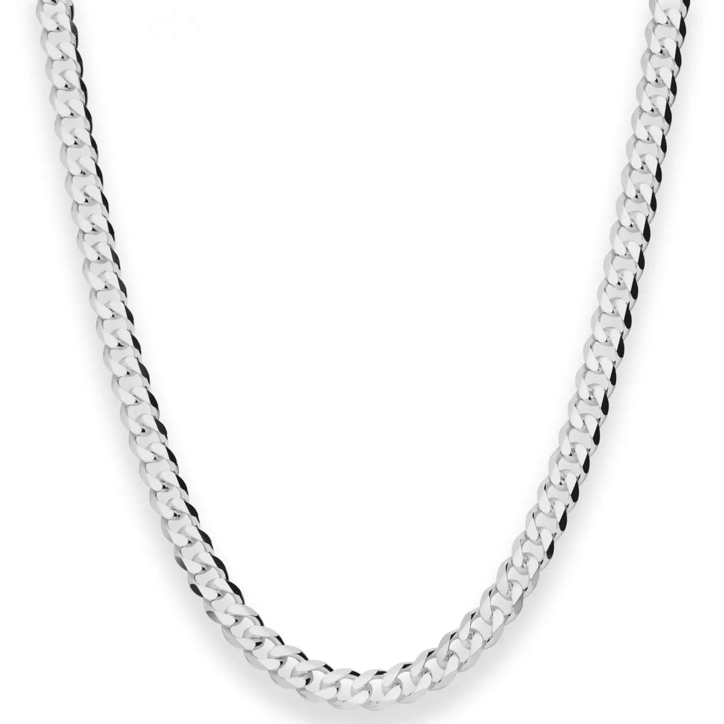 5,5mm Panzerkette Silberkette Collier Halskette aus 925 Silber 55cm