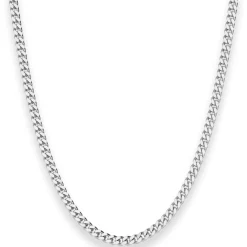 3,3mm Panzerkette Silberkette Collier Halskette aus 925 Silber 70cm