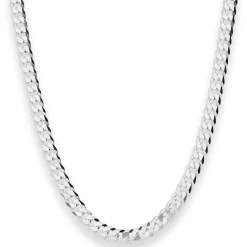 6mm Panzerkette Silberkette Collier Halskette aus 925 Silber 60cm