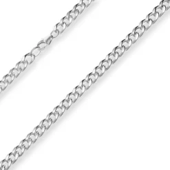 7mm Panzerkette Silberkette Collier Halskette aus 925 Silber 60cm